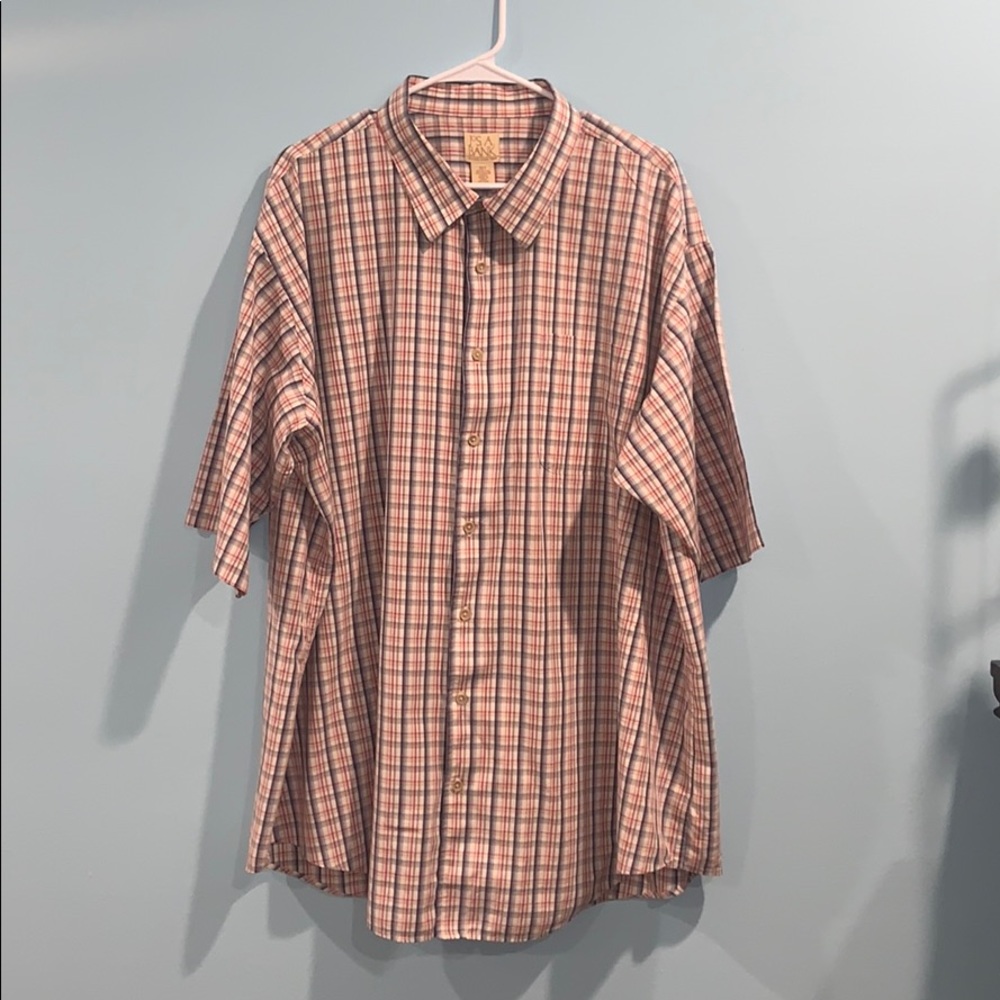 JOS A BANK SHORT SLEEVE BUTTON UP 3XL